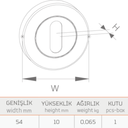 DİŞLİ DAİRE ROZET (ZAMAK)-31103