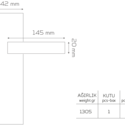 Z2034 Aynalı Kapı Kolu