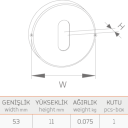 TEKLİ DAİRE ROZET-41103